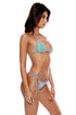 Luli Fama Groovy Luli Wavy Ruched Back Tie Side Bottom